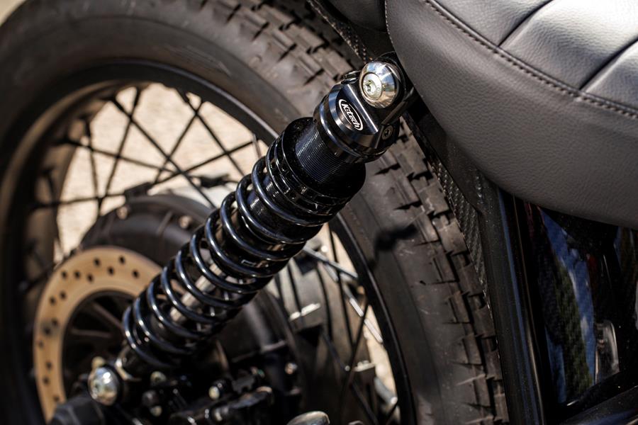 2025-on Maeving RM2 detailed shot of K-Tech suspension