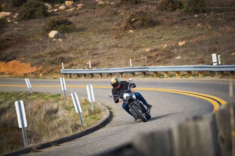 2026-on Triumph Bonneville T120 cornering