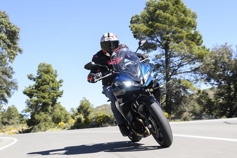 2026-on Triumph Tiger Sport, rolling image on the road