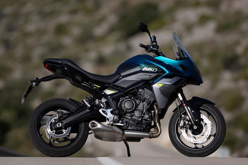 2026-on Triumph Tiger Sport 660, side on static image