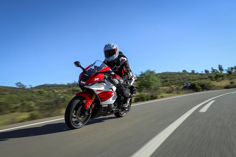 2026-on Yamaha R7 on the road