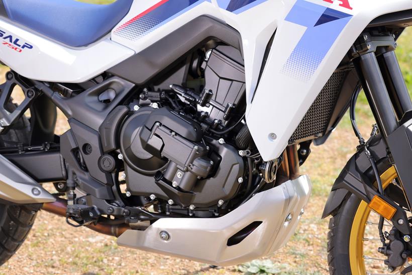 2026-on Honda XL750 Transalp E-Clutch close up of new E-Clutch