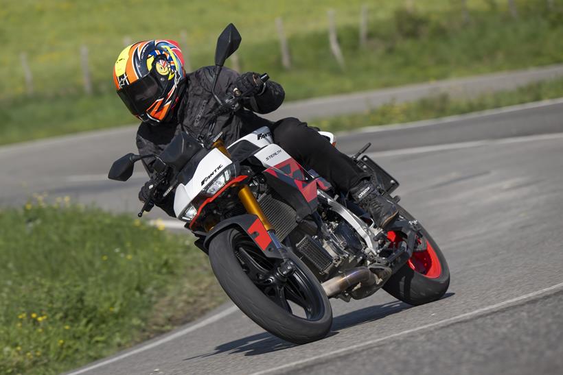2026-on Fantic Stealth 500, riding on a tarmac road