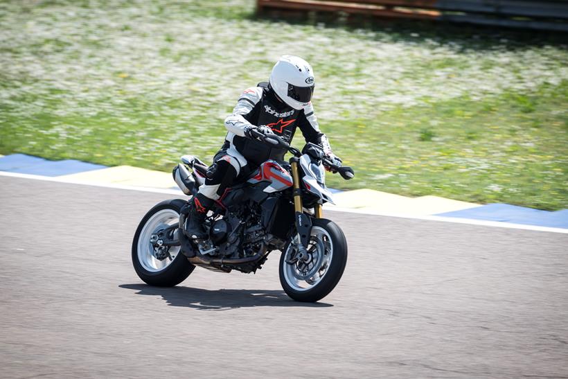 2026-on Ducati Hypermotard V2 on track