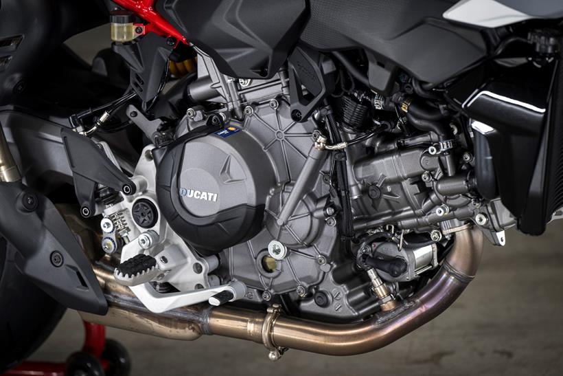 2026-on Ducati Hypermotard V2 engine shot