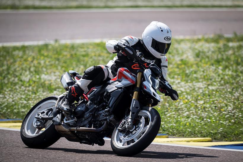 2026-on Ducati Hypermotard V2 on track