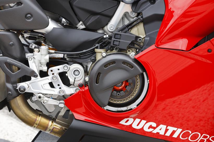 2026-on Ducati Panigale V4 R, close up of dry clutch