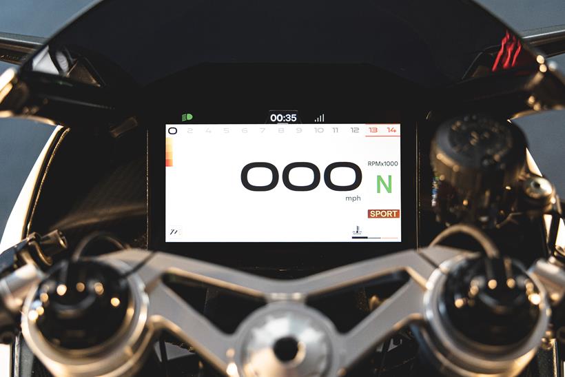 2026-on Norton Manx R Signature close up of the dash