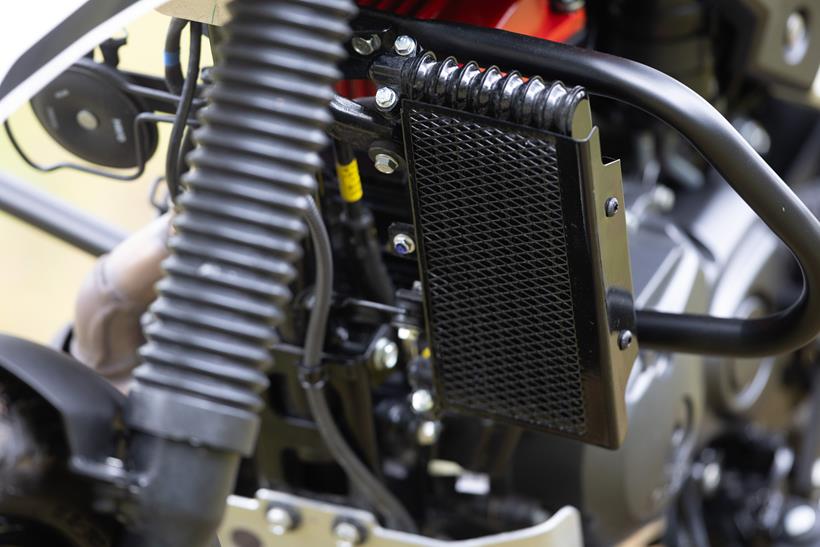 2026-on Hero xPulse 200 Pro detaield pic of the oil cooler