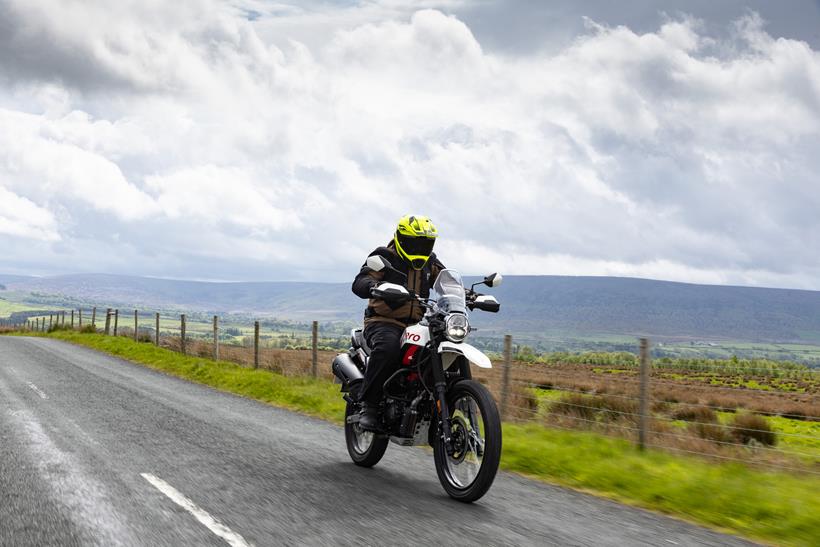 2026-on Hero xPulse 200 Pro riding on the road