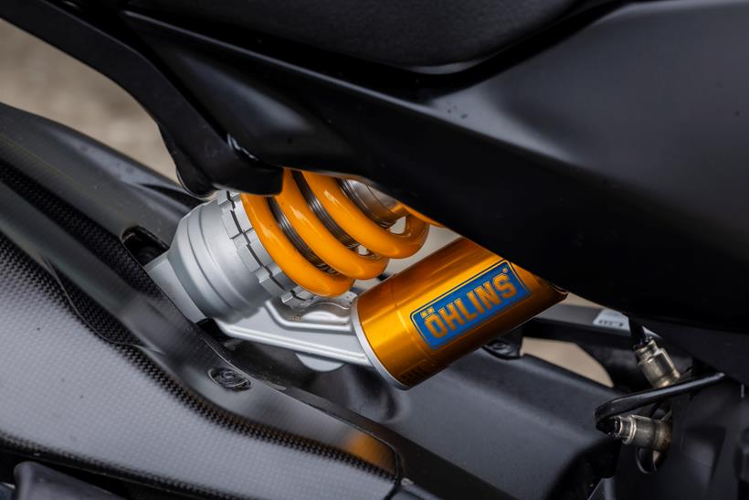 2026-on Ducati Diavel V4 RS rear shock detail