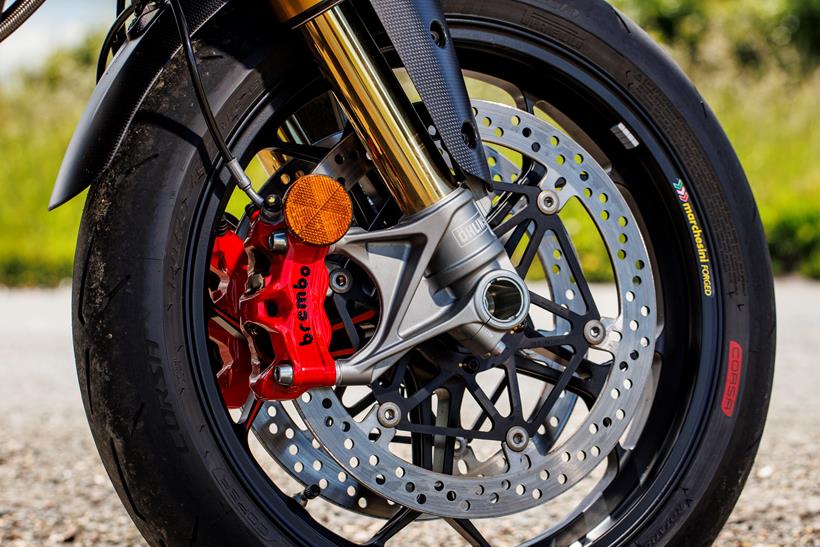 2026-on Ducati Multistrada V4 RS, front wheel and brakes