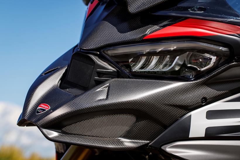 2026-on Ducati Multistrada V4 RS, front radar system and headlights