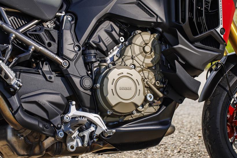 2026-on Ducati Multistrada V4 RS, close up of engine