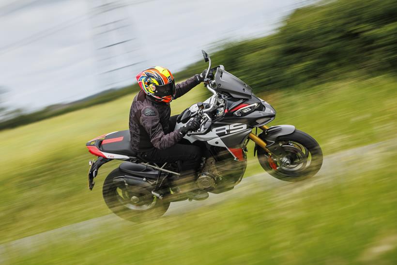 2026-on Ducati Multistrada V4 RS, riding on the road