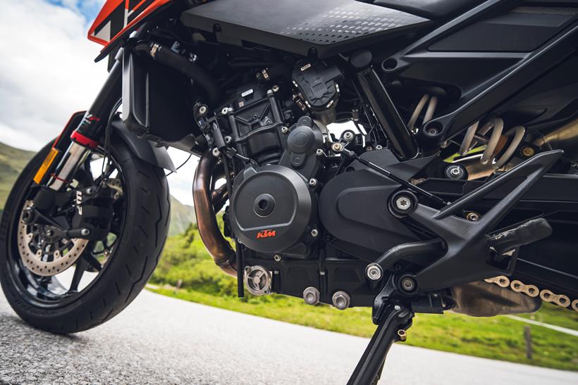 2027-on KTM 790 engine close up