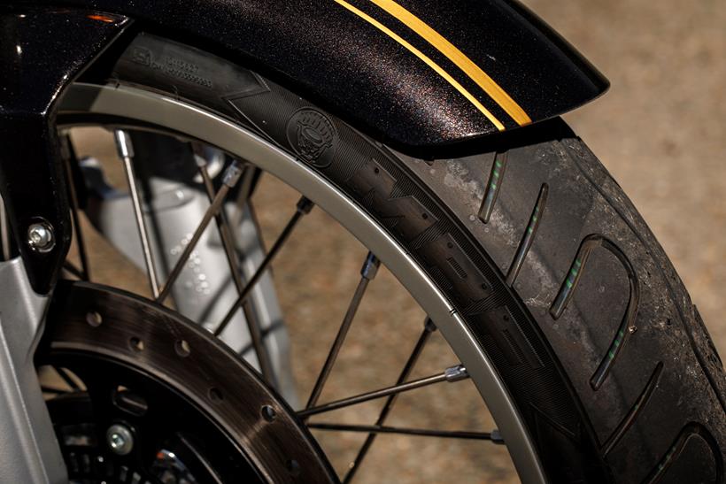 2026-on Royal Enfield Bullet 650 tyre detail