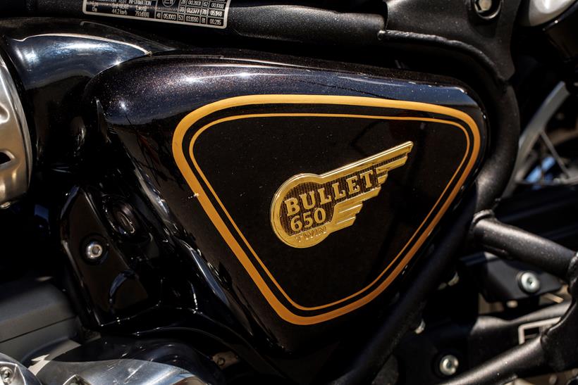 2026-on Royal Enfield Bullet 650 badge detail