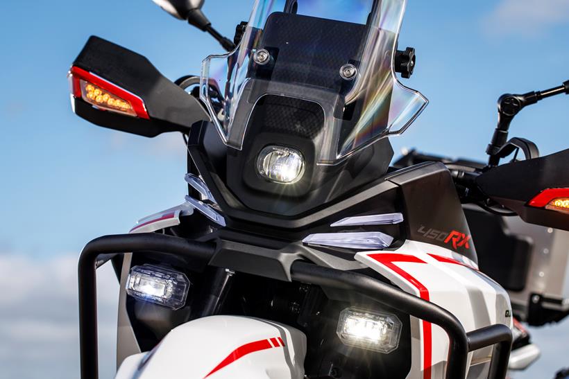 2026-on QJMotor SRT 450 RX detail pick of the lighting