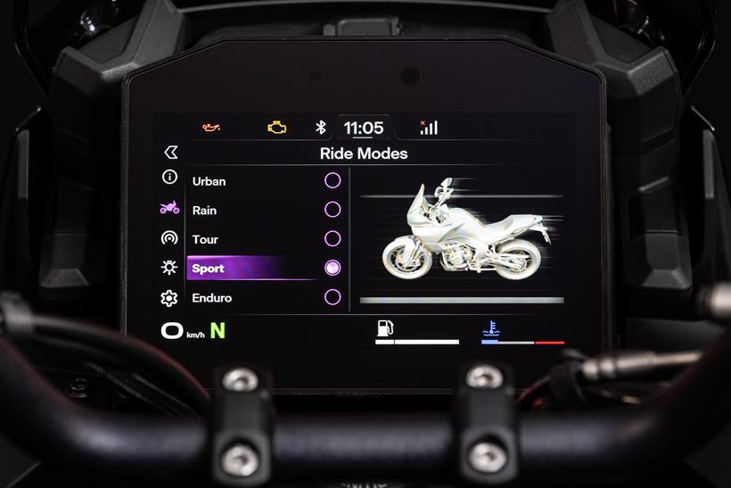 2027-on Norton Atlas Apex close up of the dash