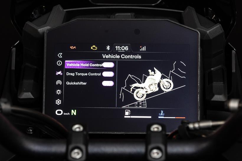 2027-on Norton Atlas Apex electronic aids menu